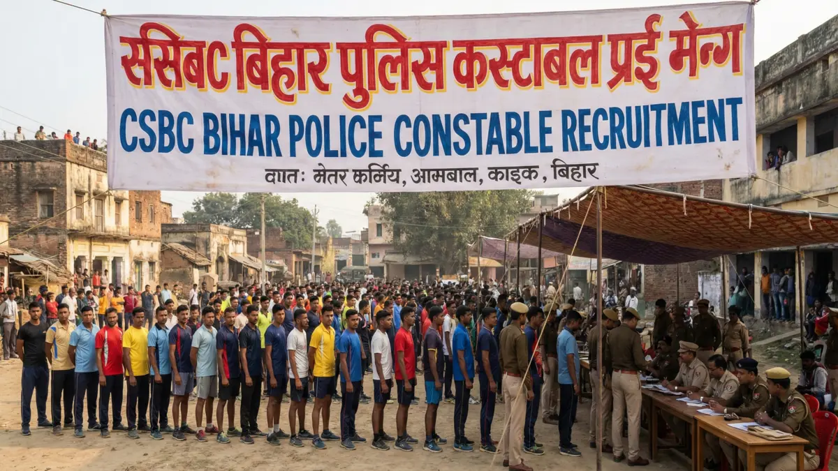 CSBC Bihar Police Constable Operator Recruitment 2026: